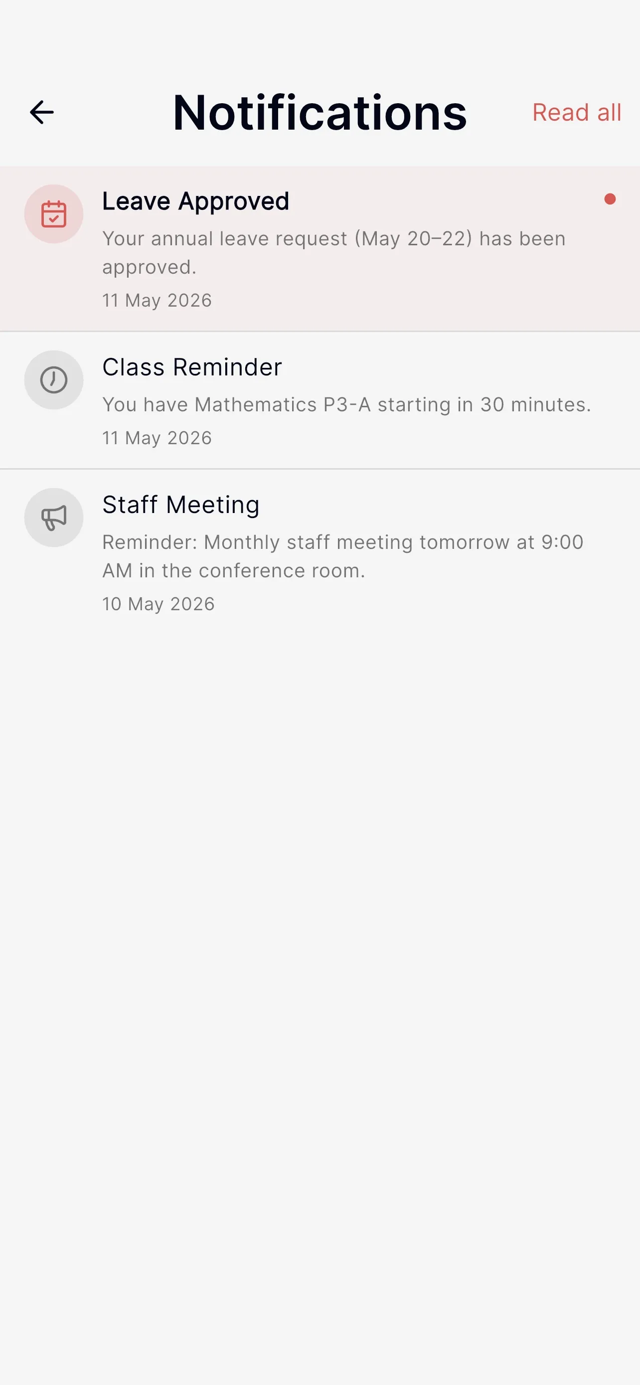 Notifications